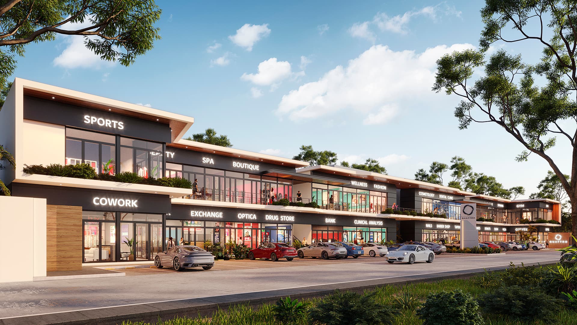 Quattro Plaza Center Gardens — locales comerciales en venta Cancún